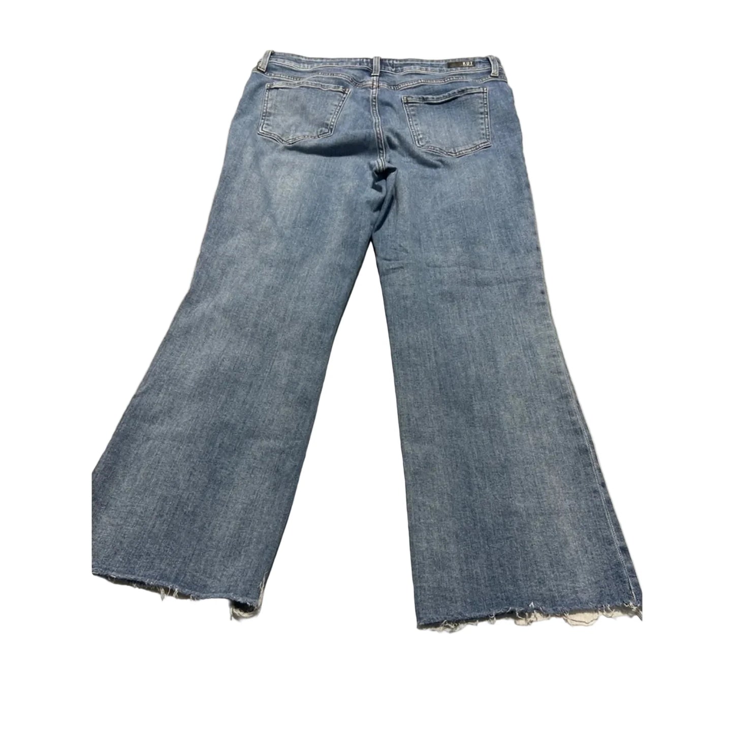 Jeans Flared By Kut In Blue Denim, Size: 14