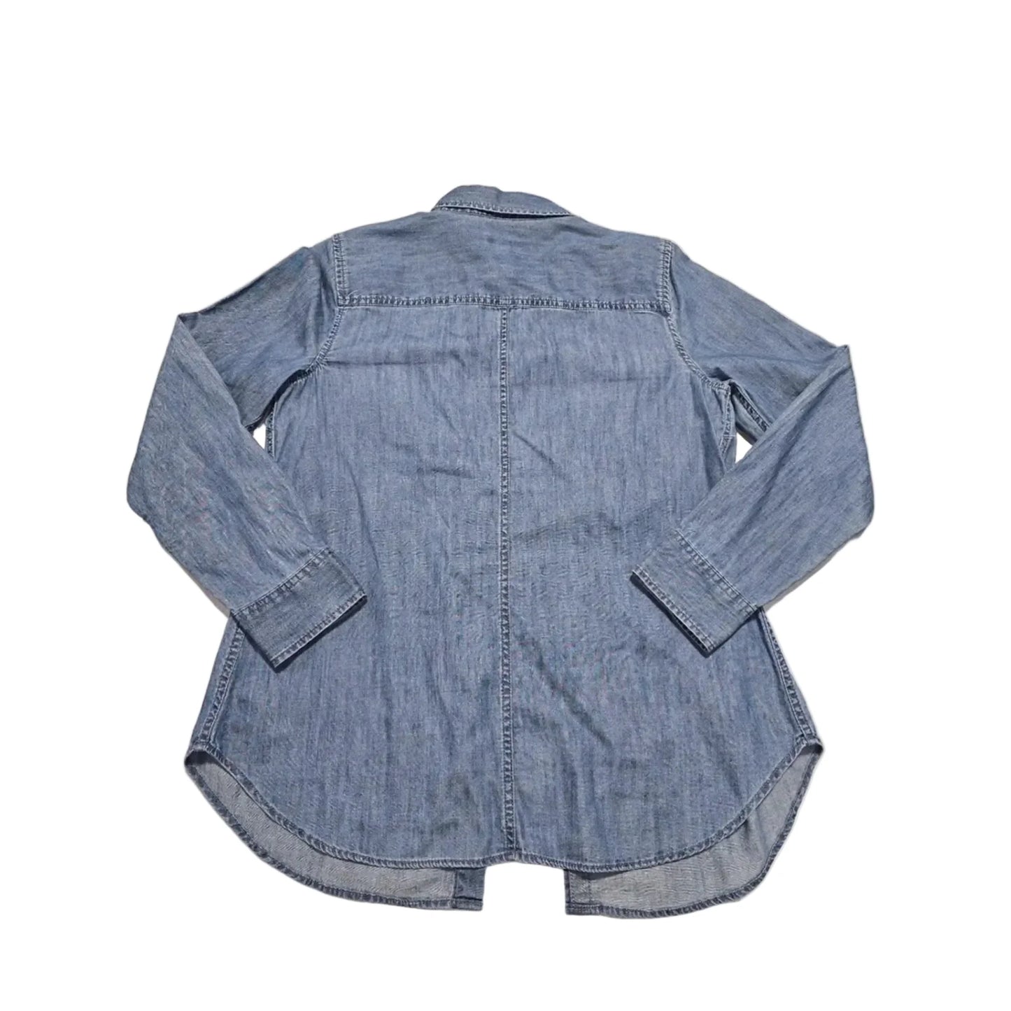 Top Long Sleeve By Talbots In Blue, Size: M