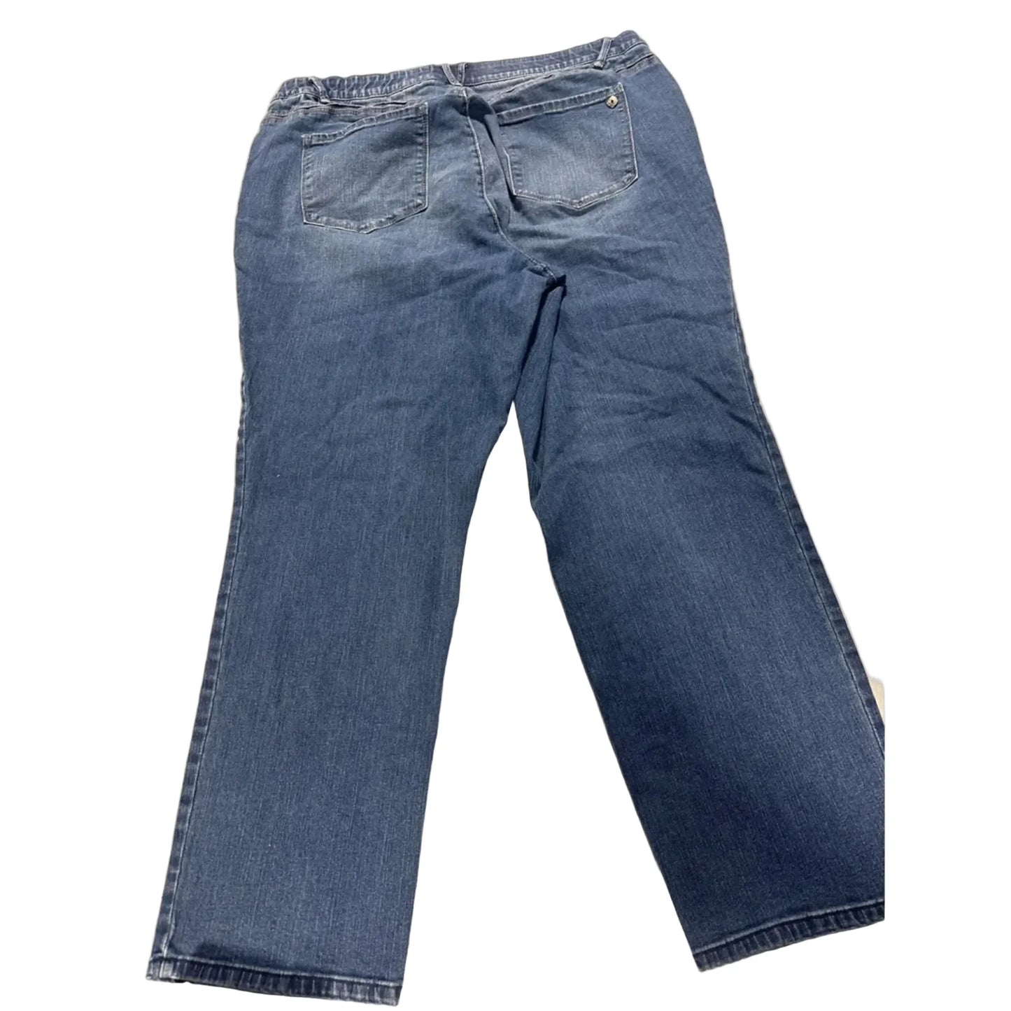 Jeans Straight By Democracy In Blue Denim, Size: 22