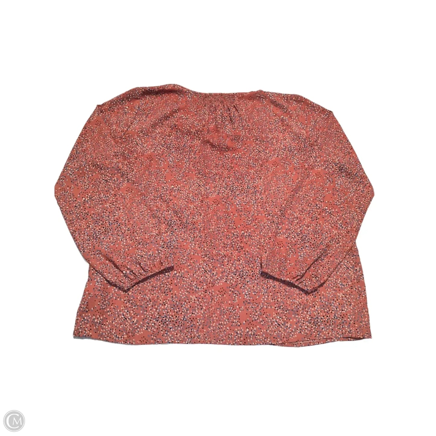 Top Long Sleeve By Pleione In Orange, Size: M