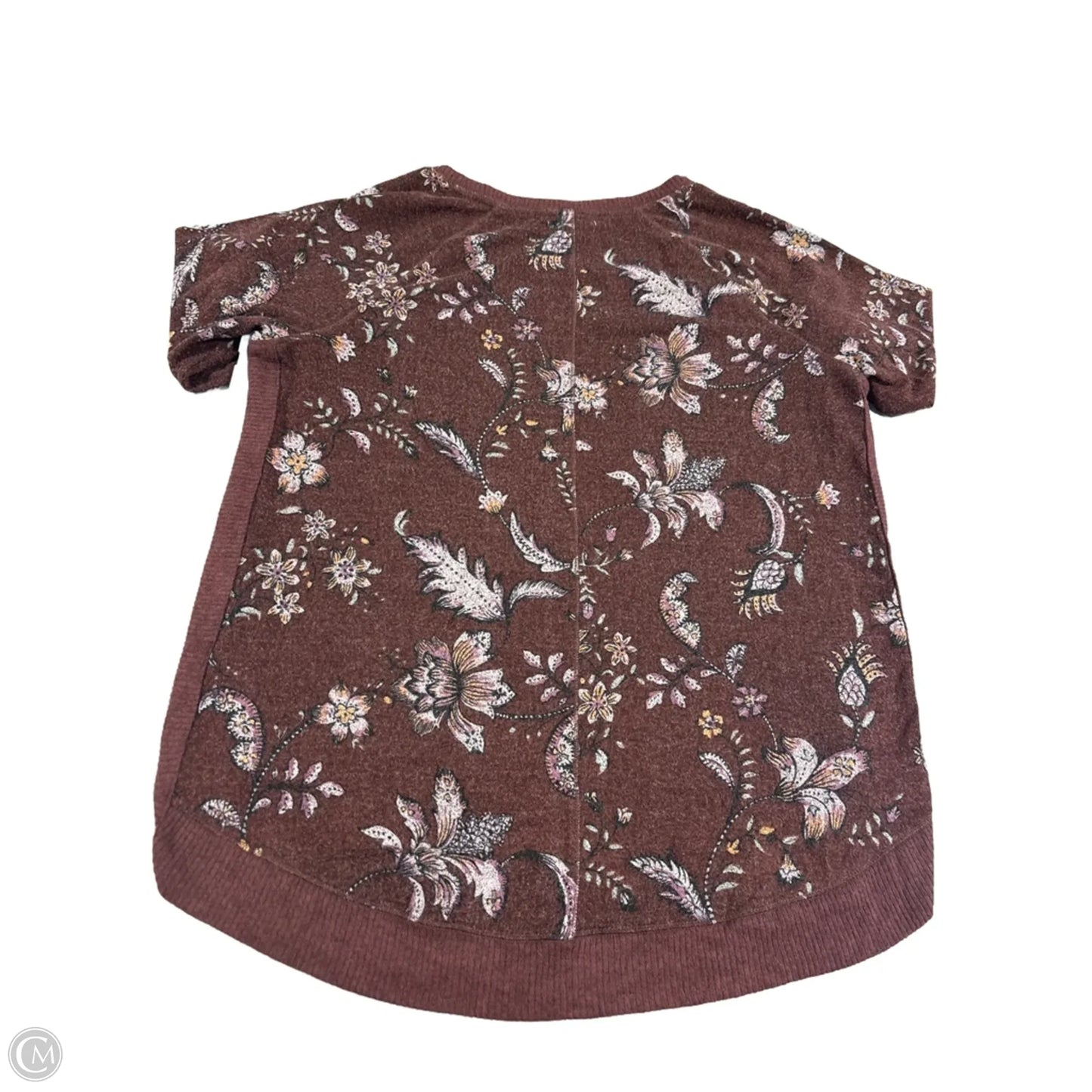 Top Long Sleeve By Maurices In Maroon, Size: L