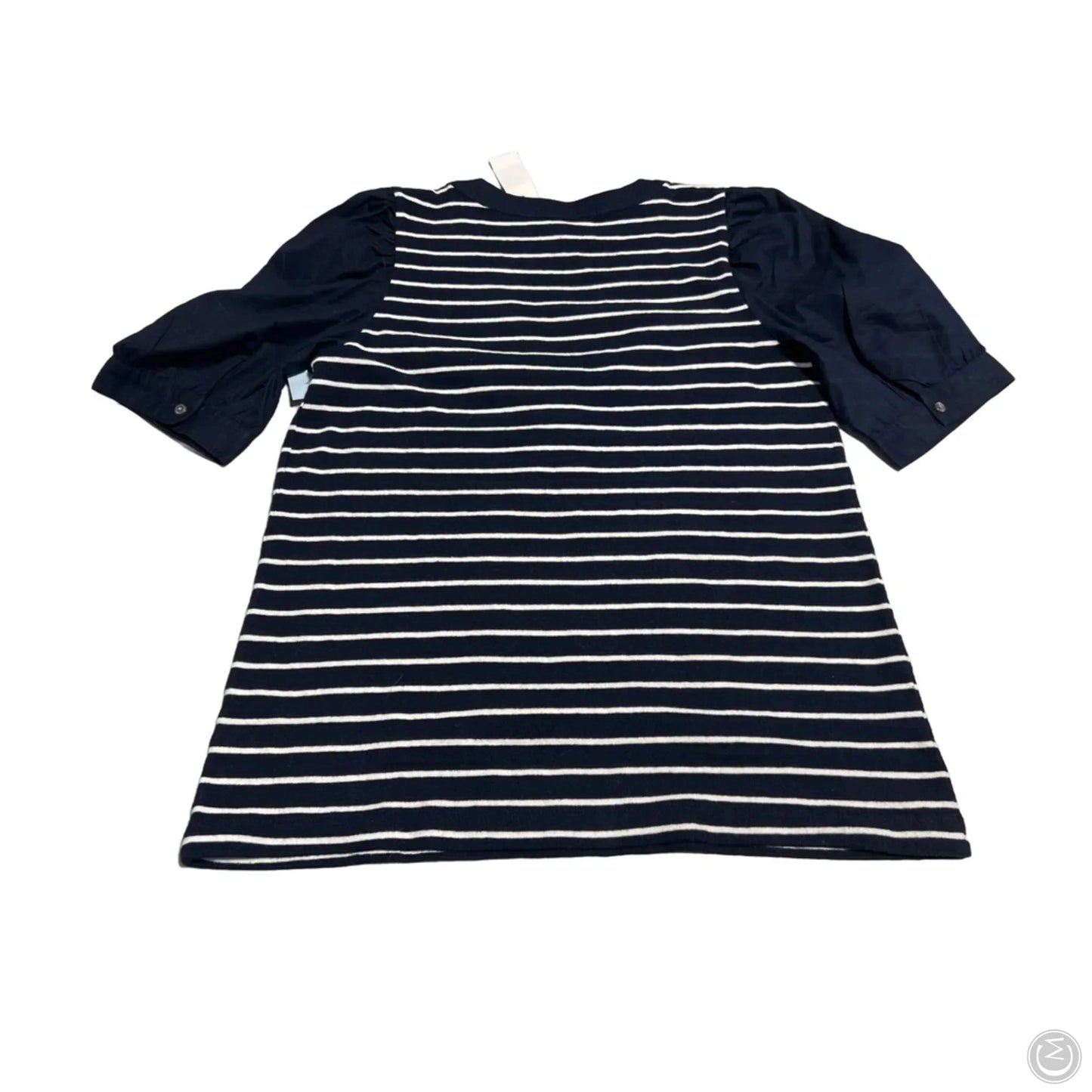 Top Short Sleeve By Loft In Striped Pattern, Size: M
