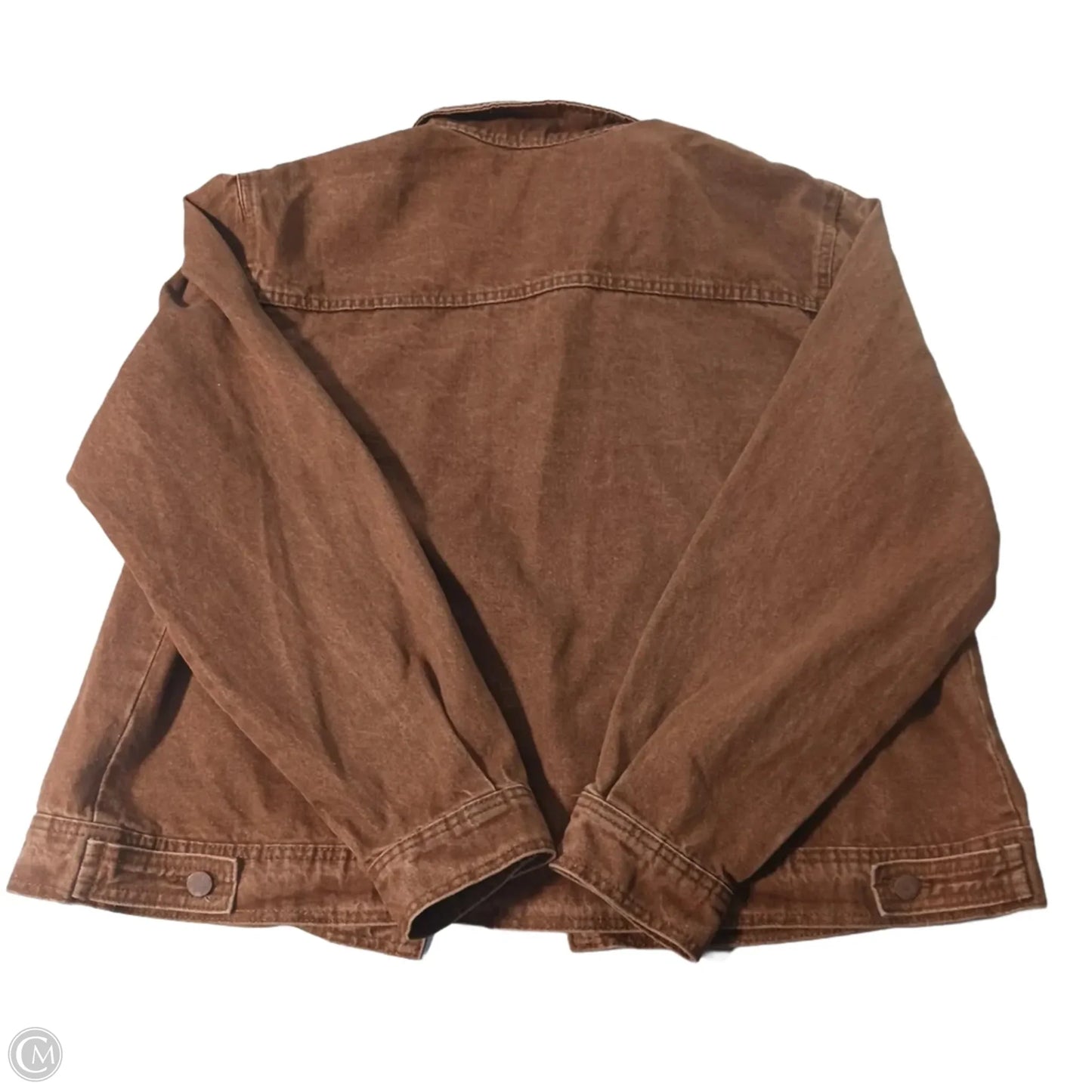 Jacket Denim By Cmc In Brown, Size: Xl