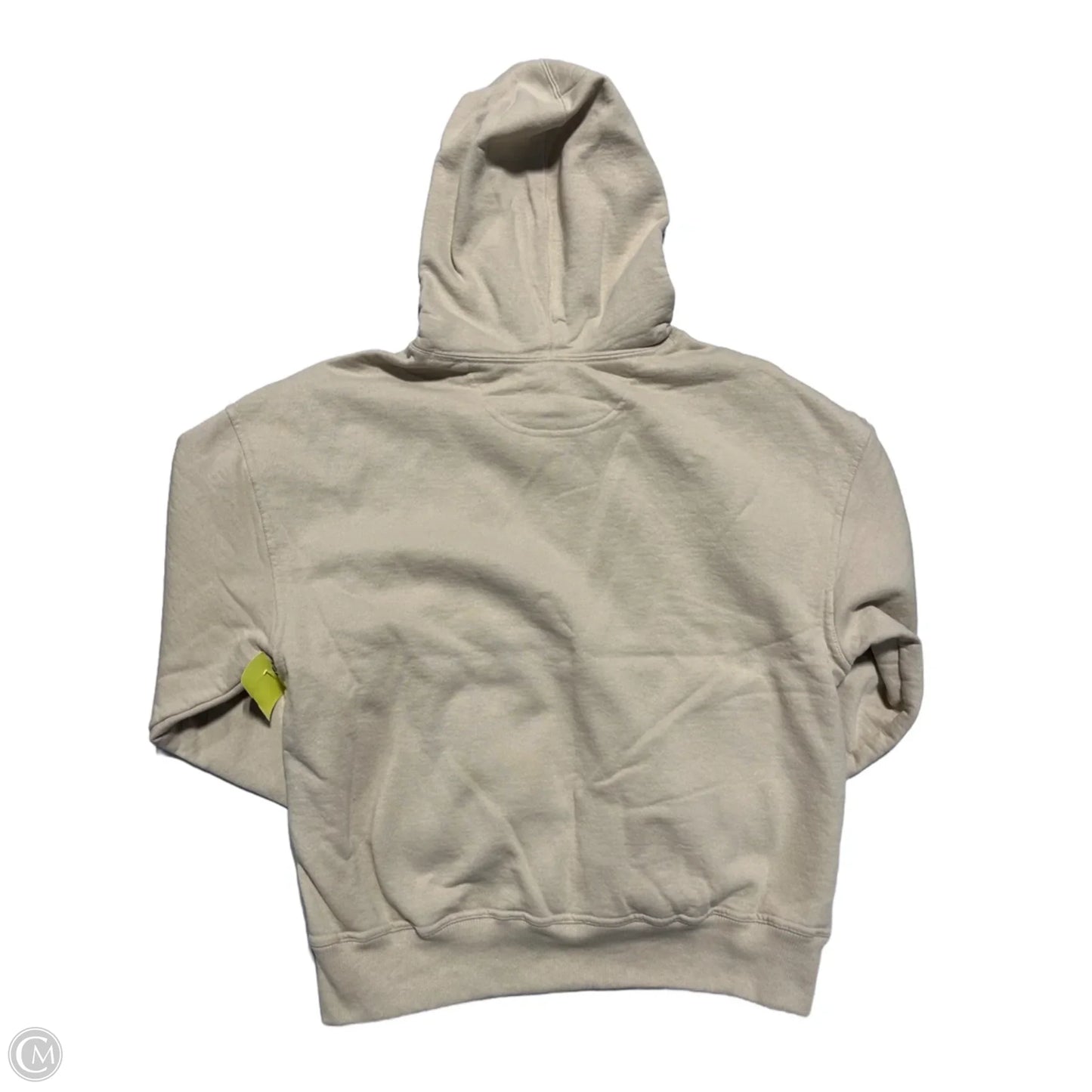 Sweatshirt Hoodie By Champion In Tan, Size: M