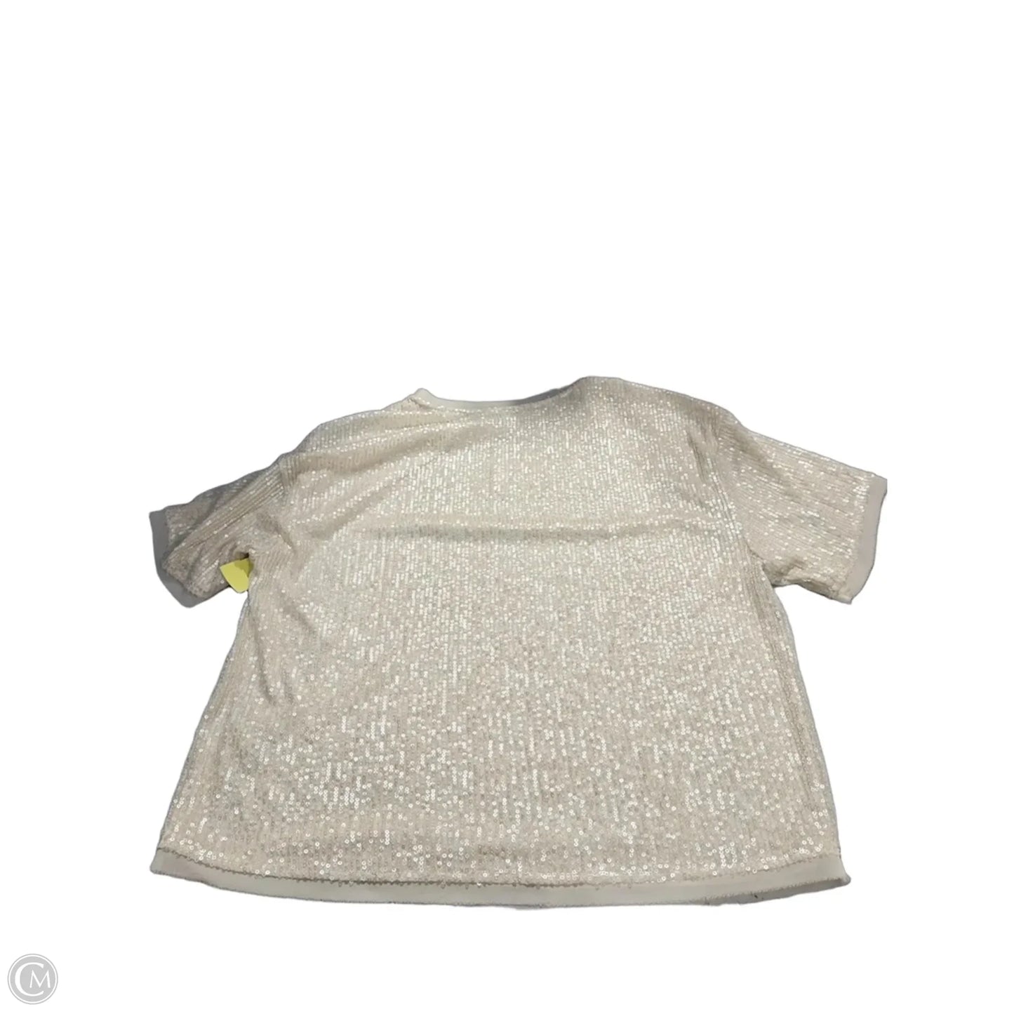 Top Short Sleeve By Evereve In Cream, Size: S