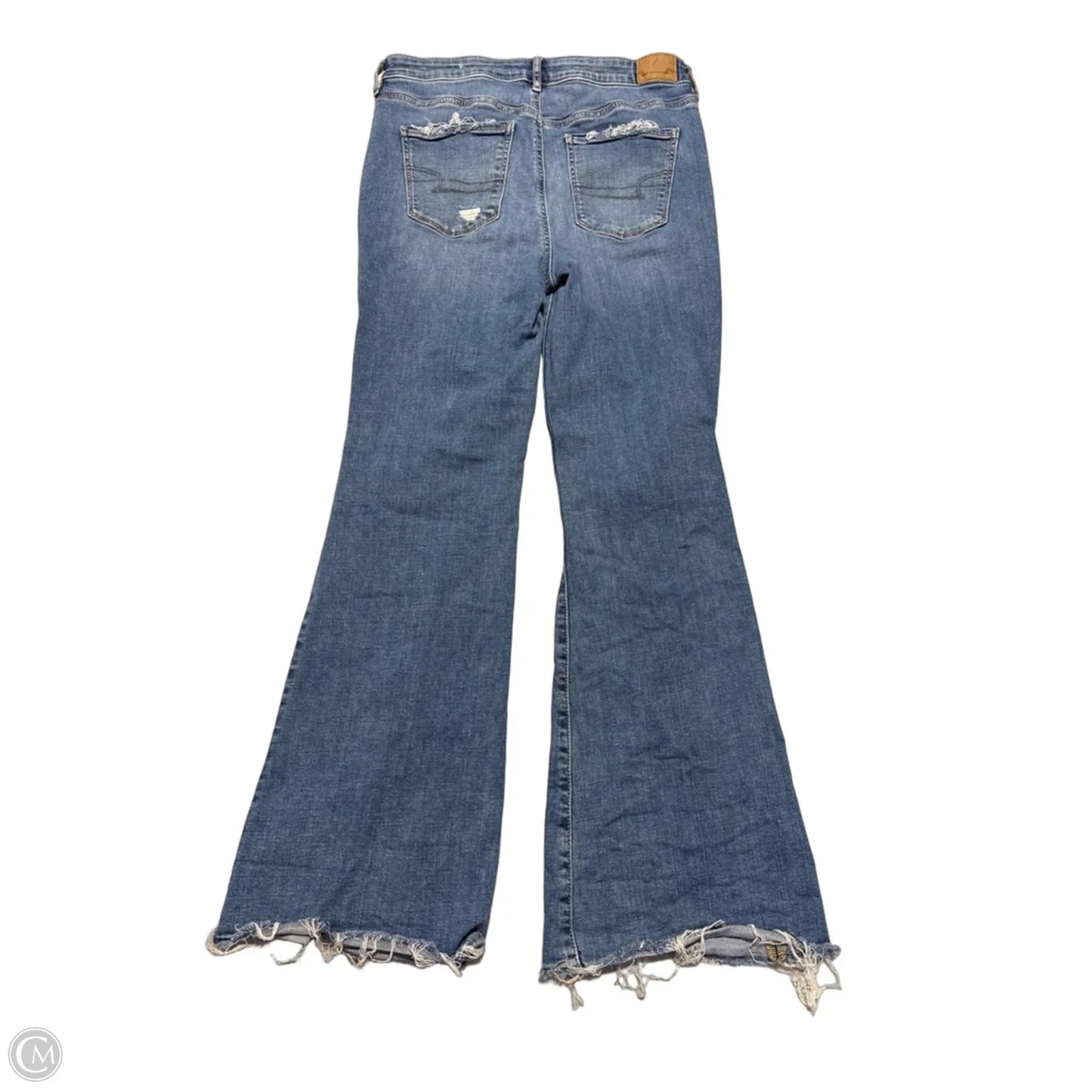 Jeans Flared By American Eagle In Blue, Size: 8