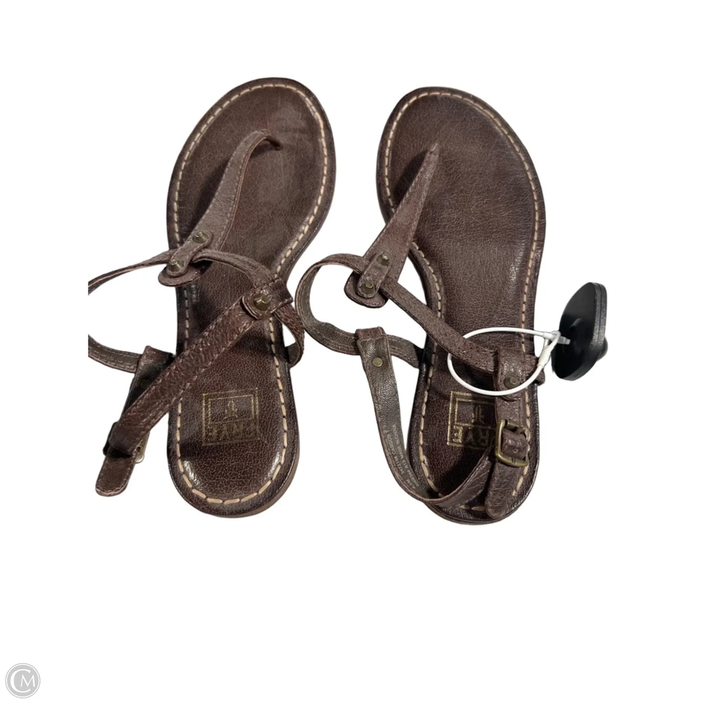 Sandals Designer By Frye In Brown, Size: 8.5
