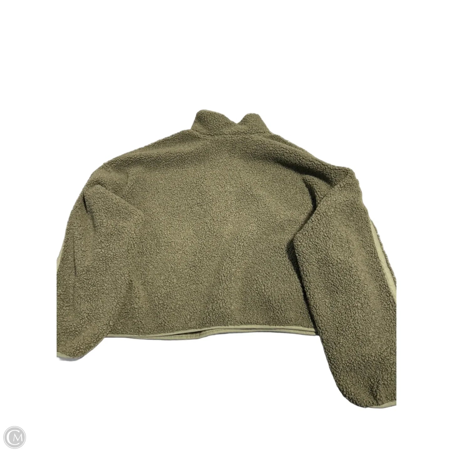 Jacket Faux Fur & Sherpa By Old Navy In Green, Size: 2x