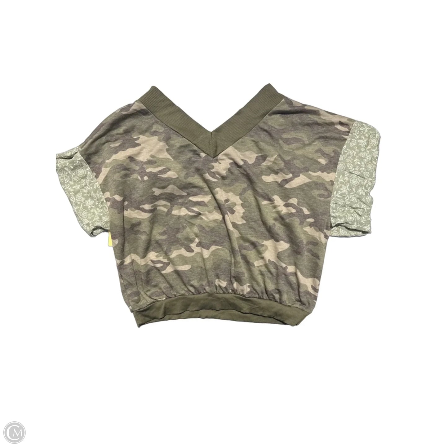Top Long Sleeve By Cmc In Green, Size: M