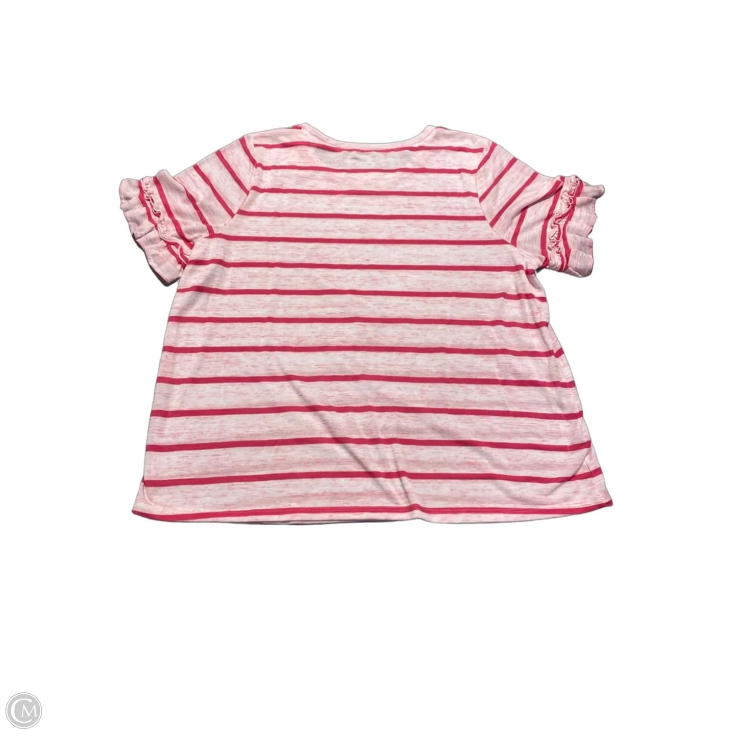 Top Short Sleeve By Lane Bryant In Pink, Size: 1x