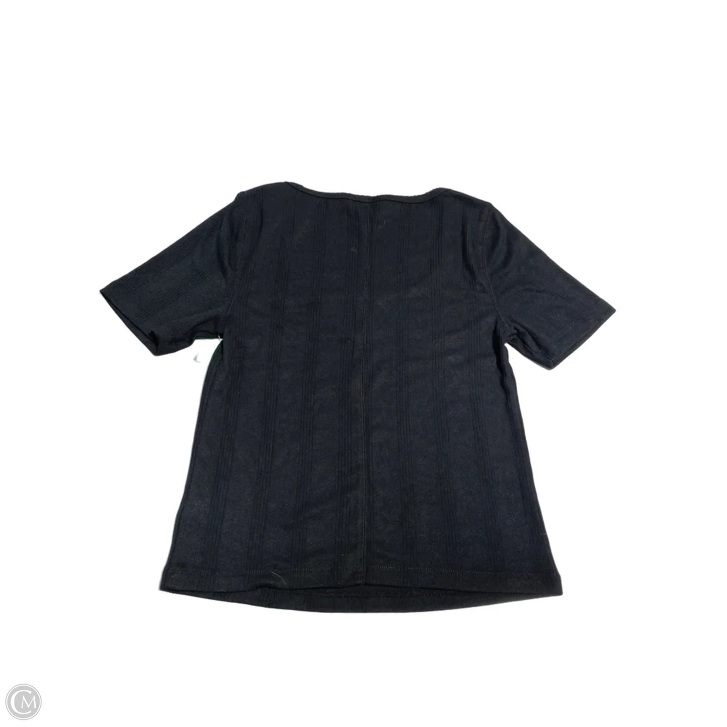 Top Short Sleeve By Universal Thread In Black, Size: L