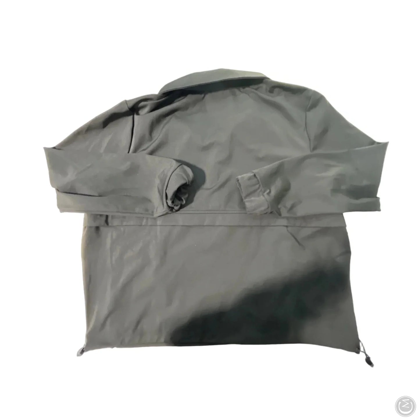 Athletic Top Long Sleeve Collar By Members Mark In Black, Size: L