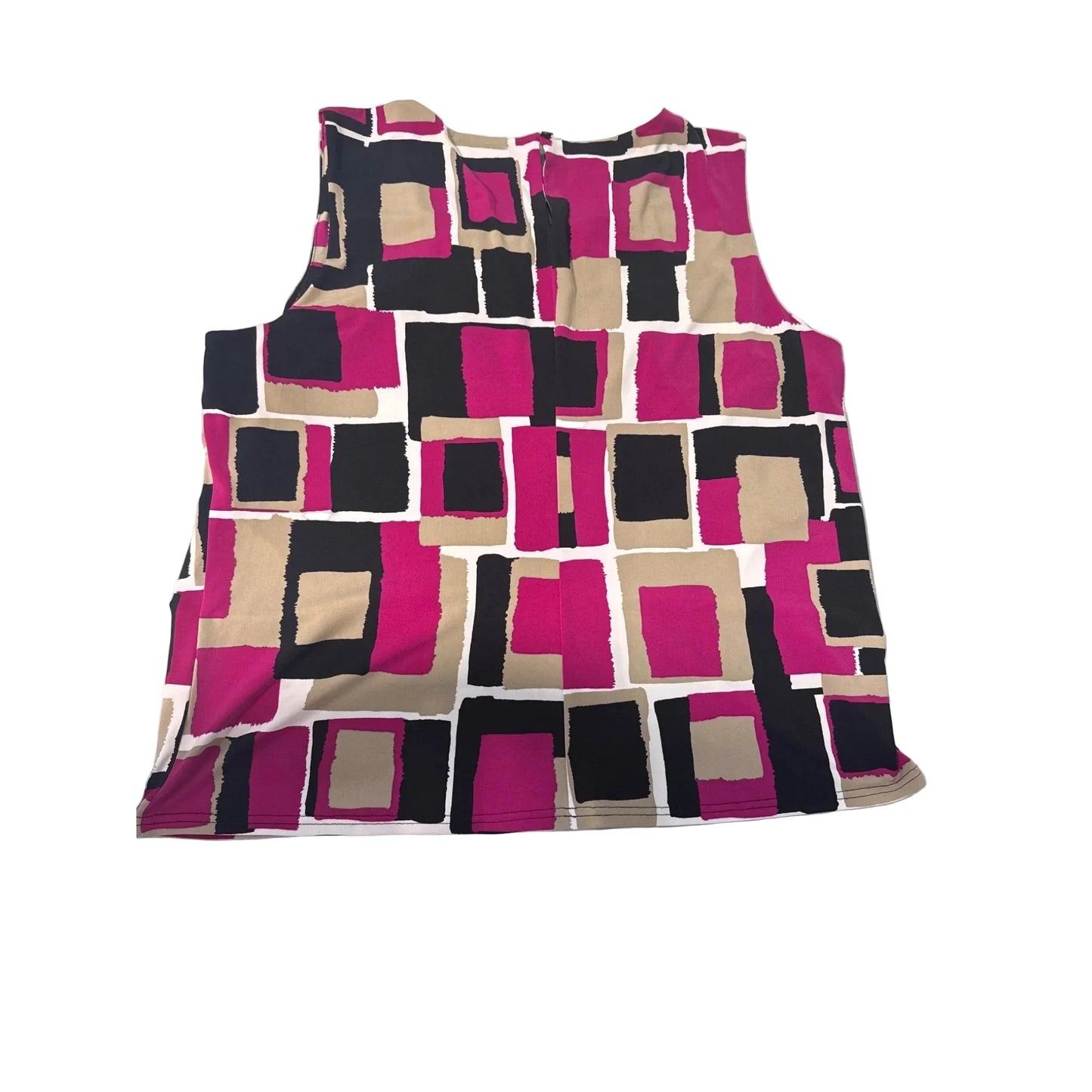 Top Sleeveless By Calvin Klein In Purple & Tan, Size: 1x