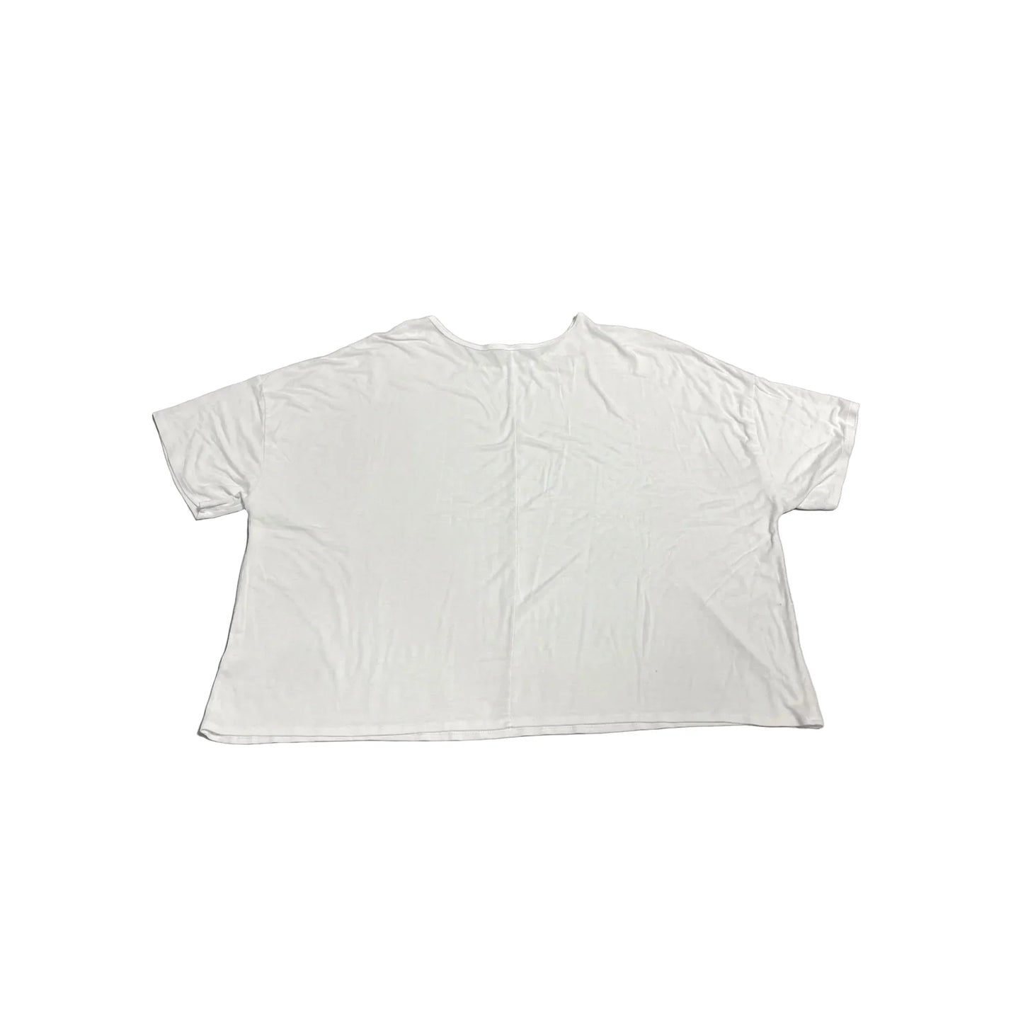 Top Short Sleeve By Old Navy In White, Size: Xxl