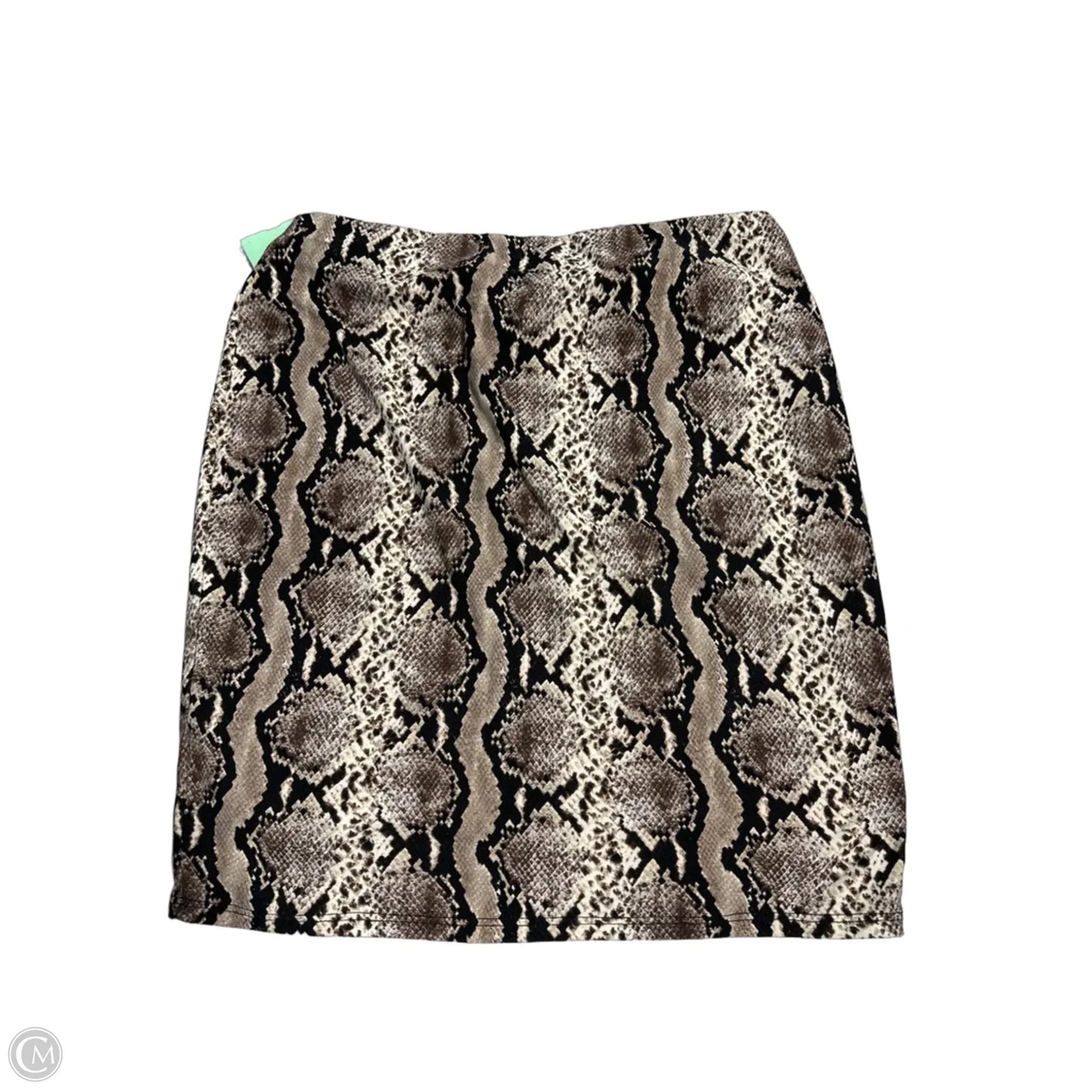 Skirt Mini & Short By Promesa In Snakeskin Print, Size: L