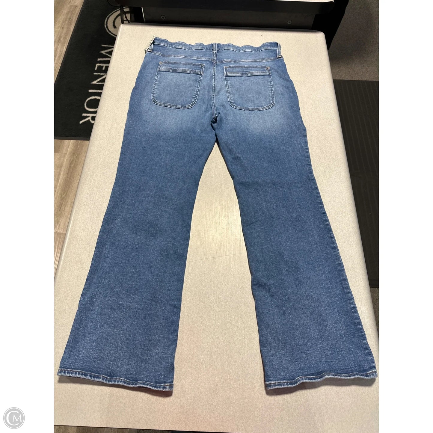 Jeans Boot Cut By Madewell In Blue Denim, Size: 16