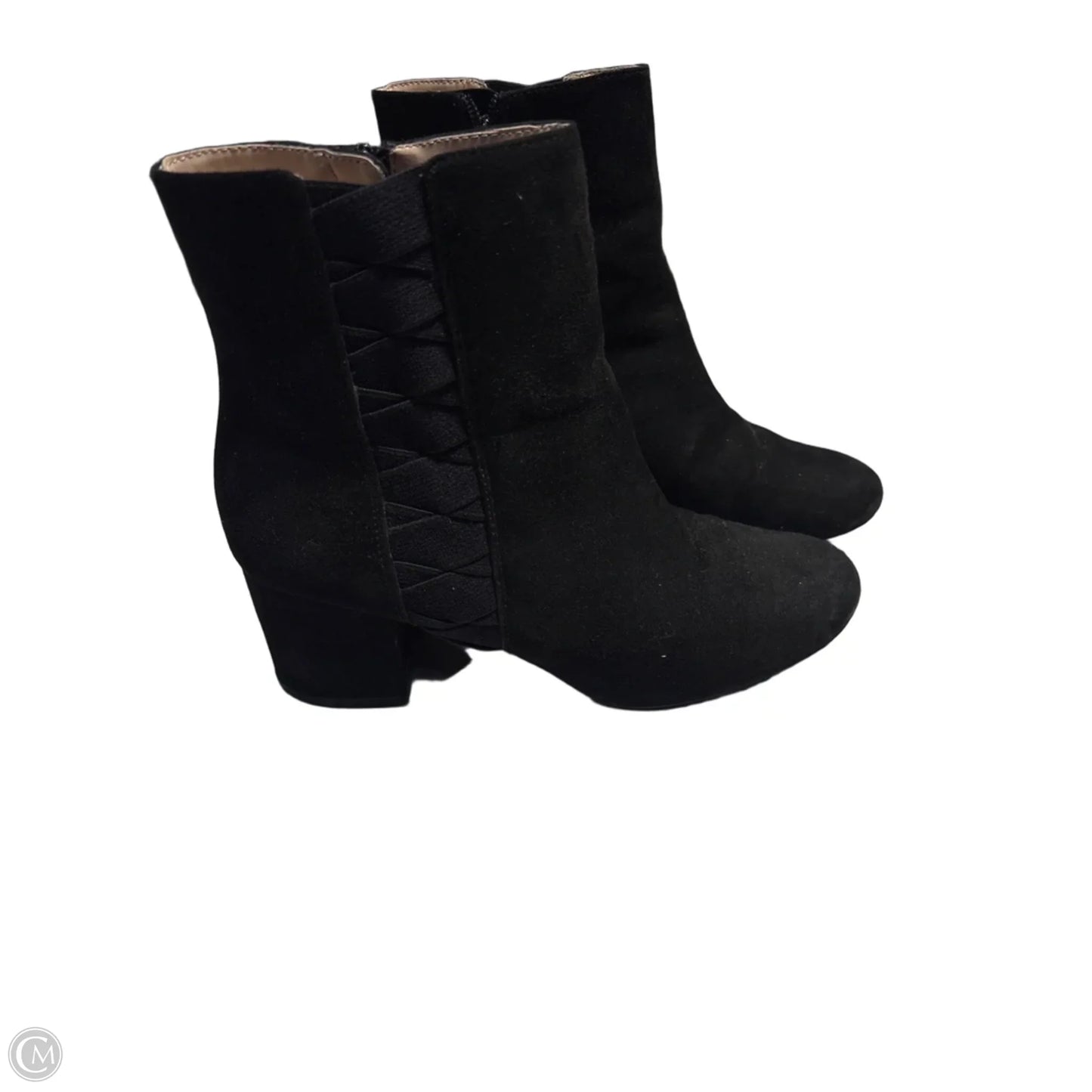 Boots Ankle Flats By Nine West In Black, Size: 8
