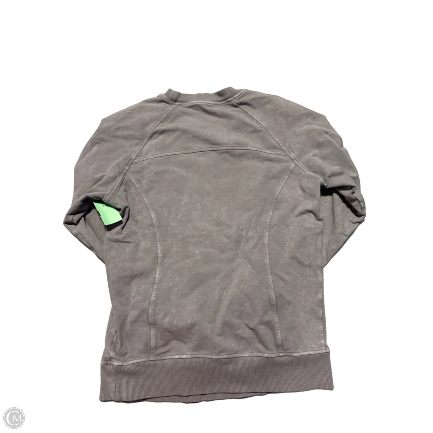 Athletic Sweatshirt Crewneck By Lululemon In Grey, Size: S