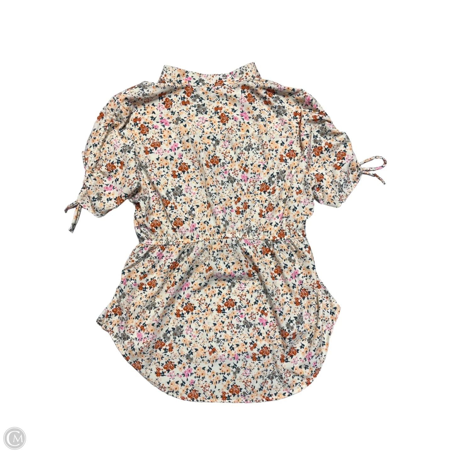 Blouse Short Sleeve By Cmb In Floral Print, Size: 2x