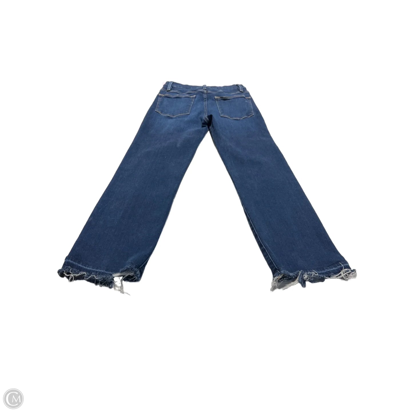 Jeans Skinny By Frame In Blue Denim, Size: 0