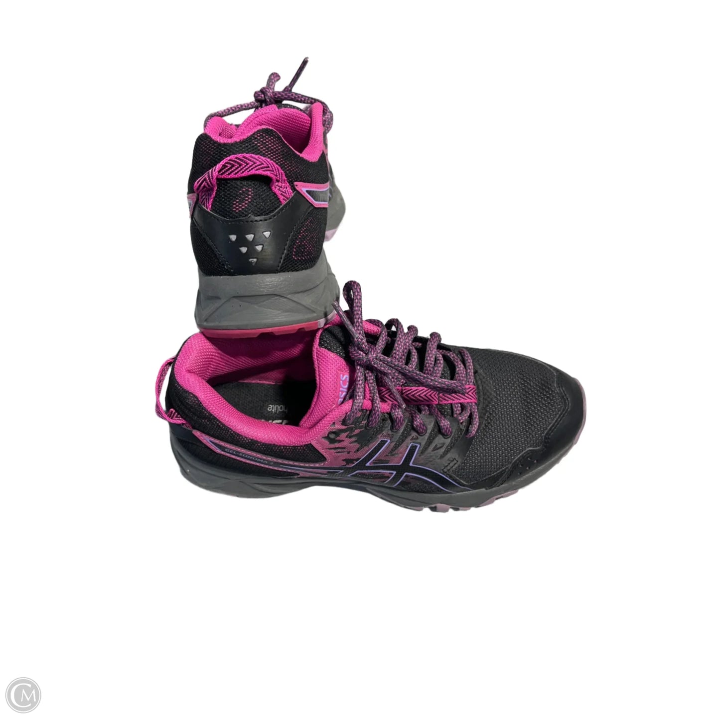 Shoes Athletic By Asics In Black & Pink, Size: 6