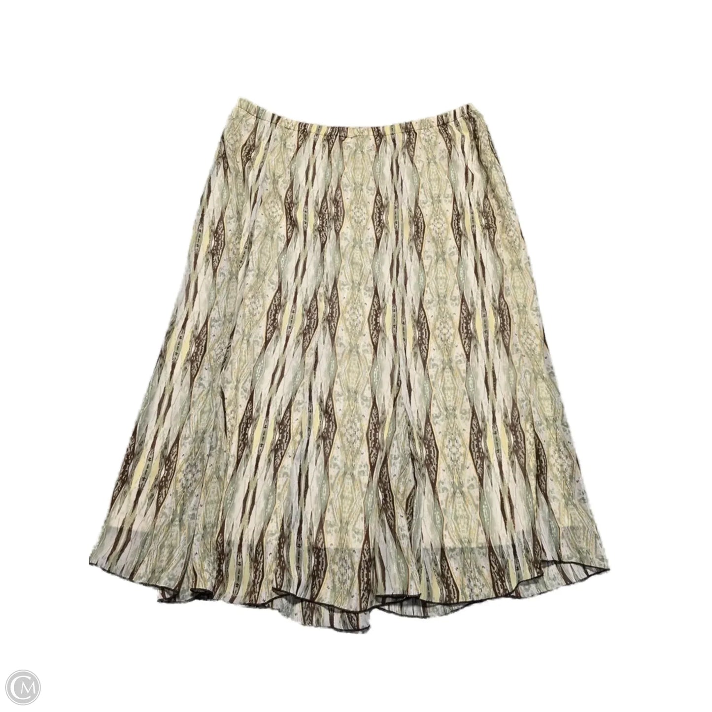 Skirt Maxi By Dressbarn In Brown & Gold, Size: Xxl