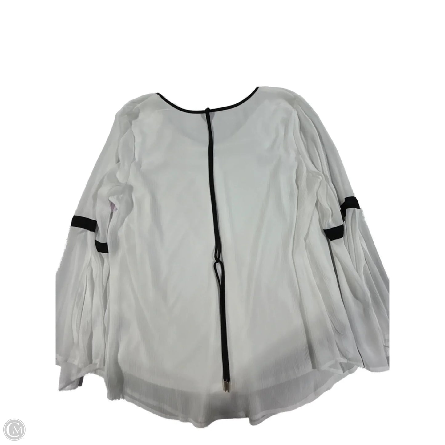 Blouse 3/4 Sleeve By Alyx In White, Size: 0x