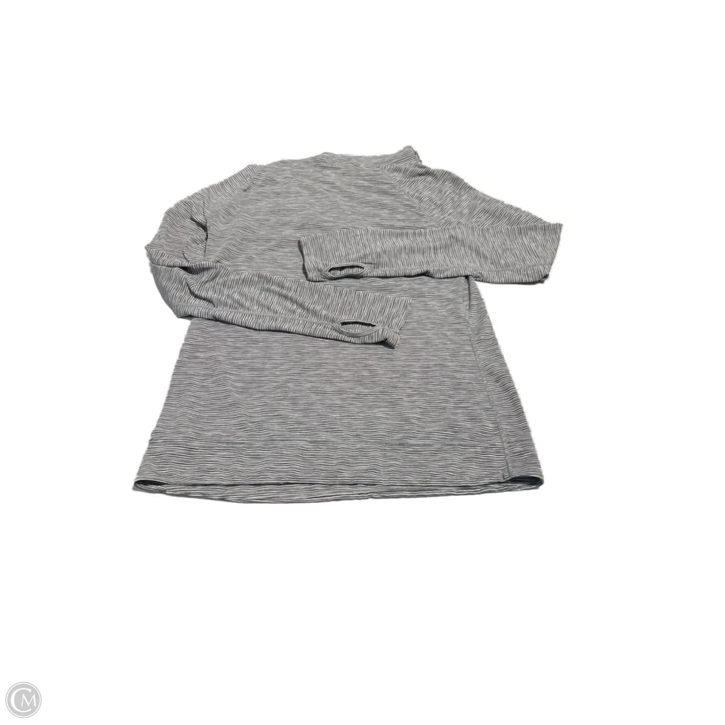 Athletic Top Long Sleeve Hoodie By Gapfit In Grey, Size: S