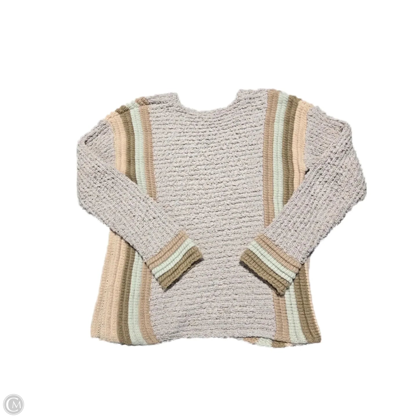 Sweater By Mystree In Grey & Tan, Size: M