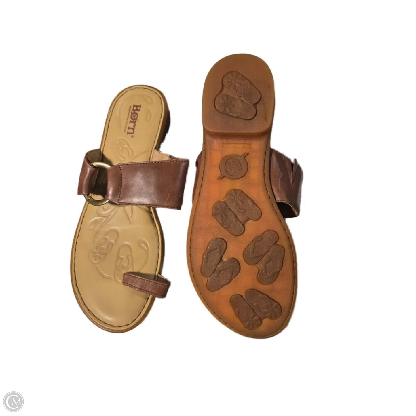 Sandals Flip Flops By Born In Brown, Size: 7
