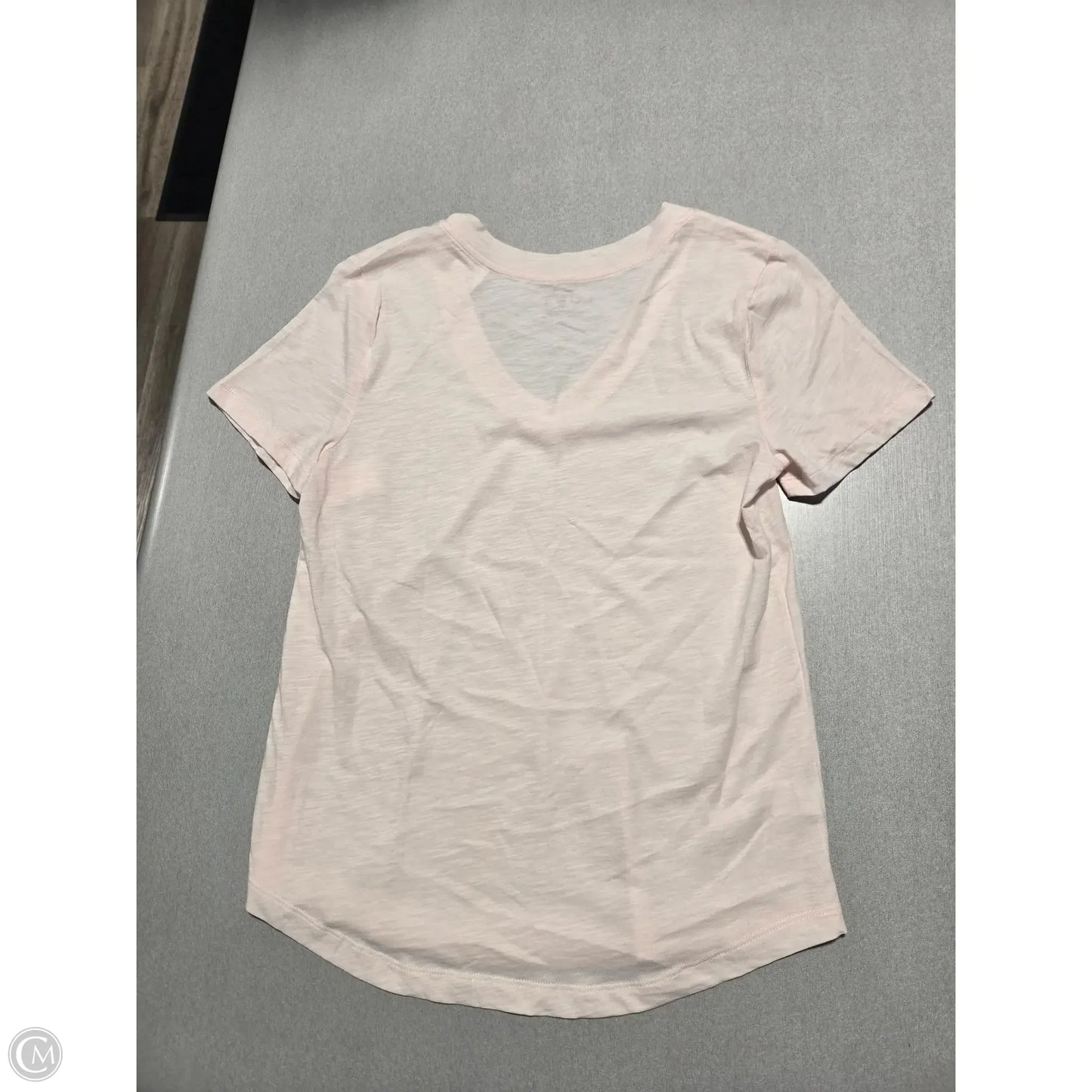 Top Short Sleeve Basic By Loft In Pink, Size: S