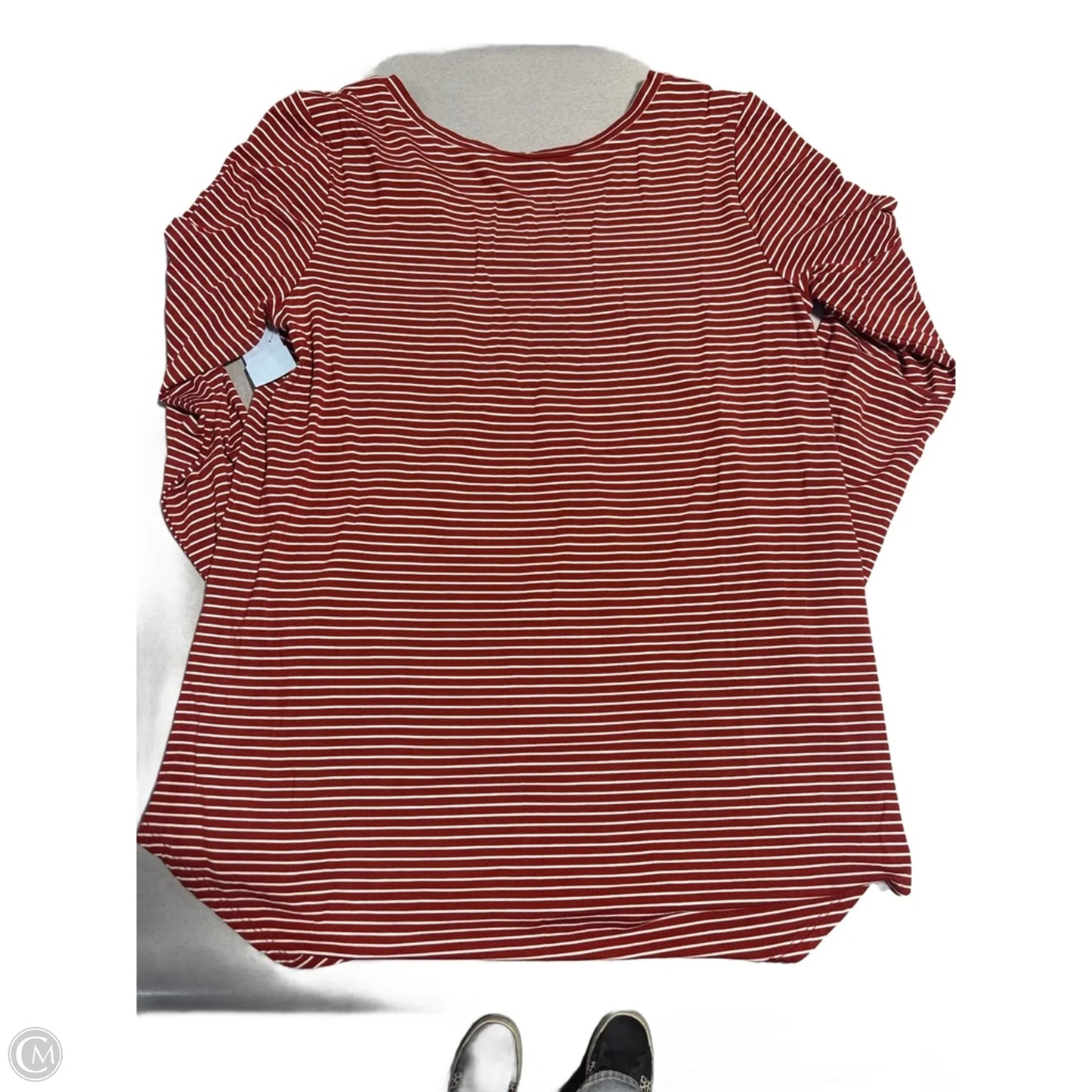 Top Long Sleeve By Grace & Lace In Striped Pattern, Size: S