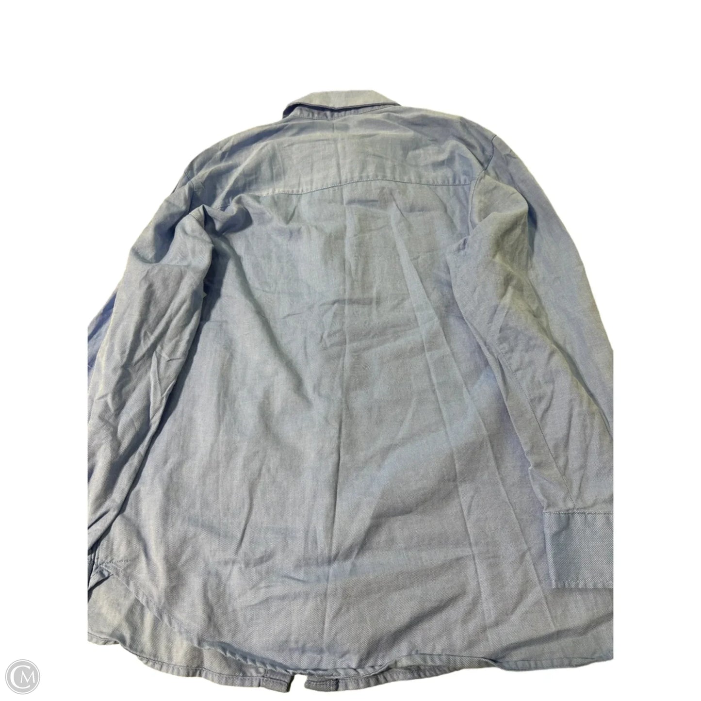 Top Long Sleeve By Zara In Blue, Size: S