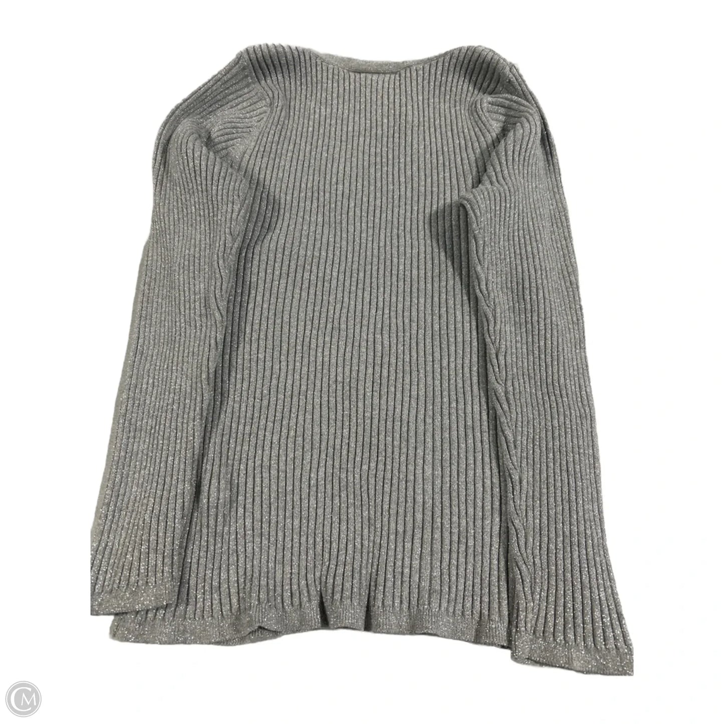 Top Long Sleeve By Lane Bryant In Silver, Size: 1x