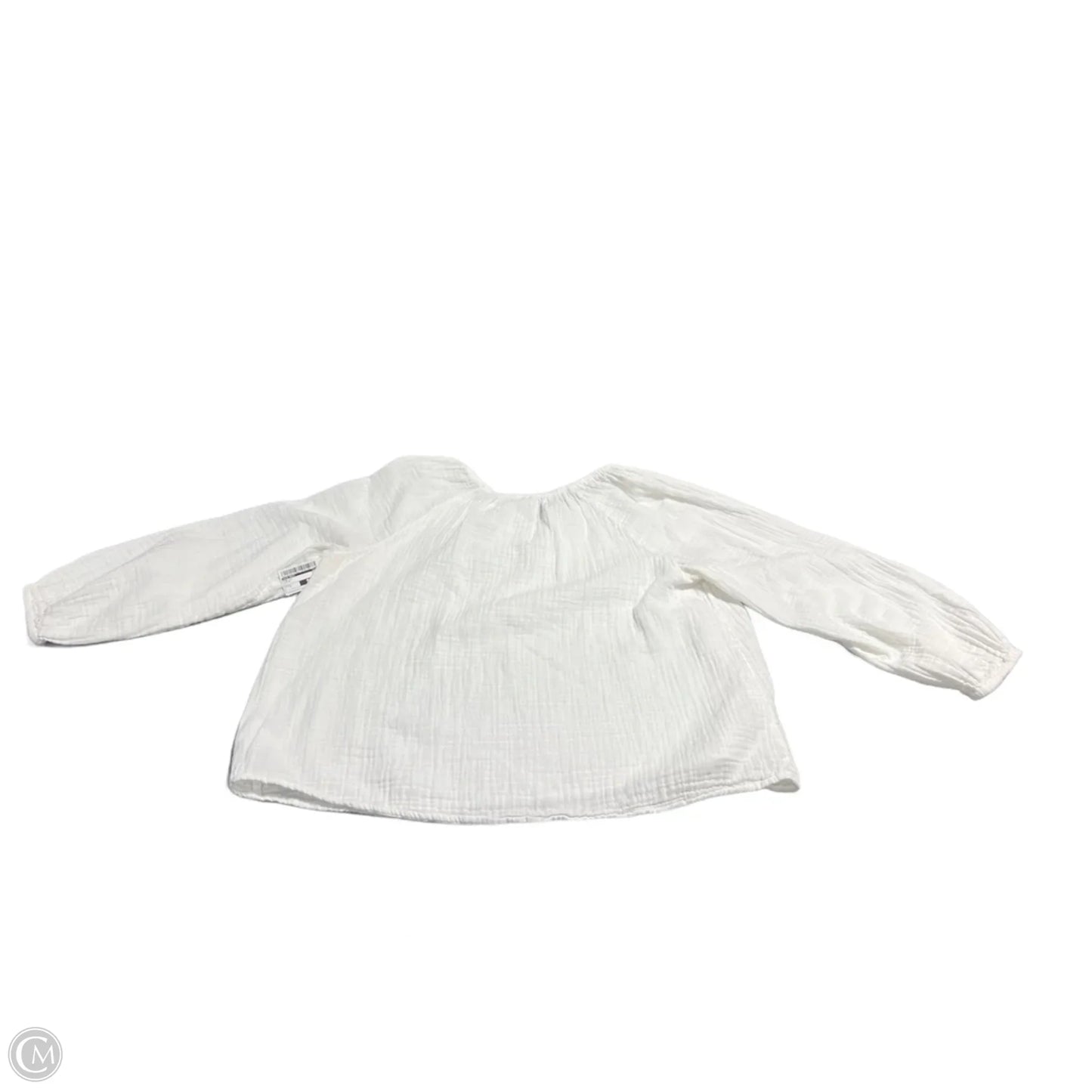 Top Long Sleeve By Old Navy In White, Size: L