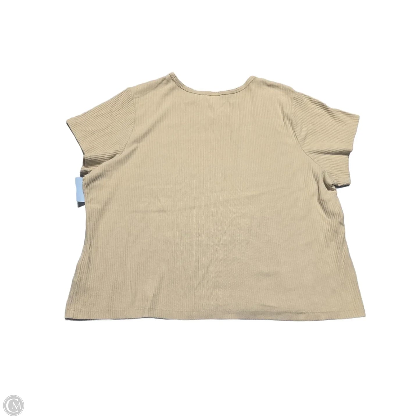 Top Short Sleeve By Old Navy In Tan, Size: Xxl