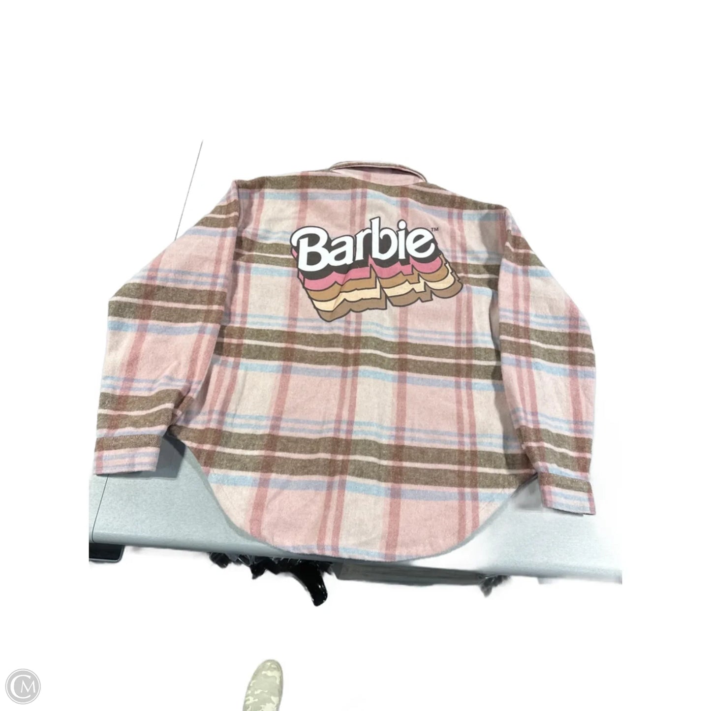 Jacket Fleece By Cmc In Plaid Pattern, Size: S