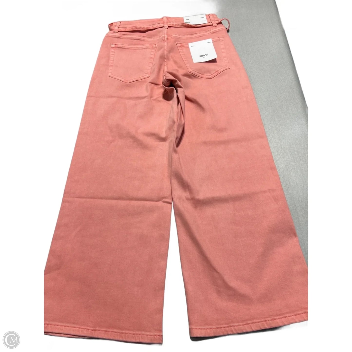 Jeans Wide Leg By Vervet In Pink, Size: 6