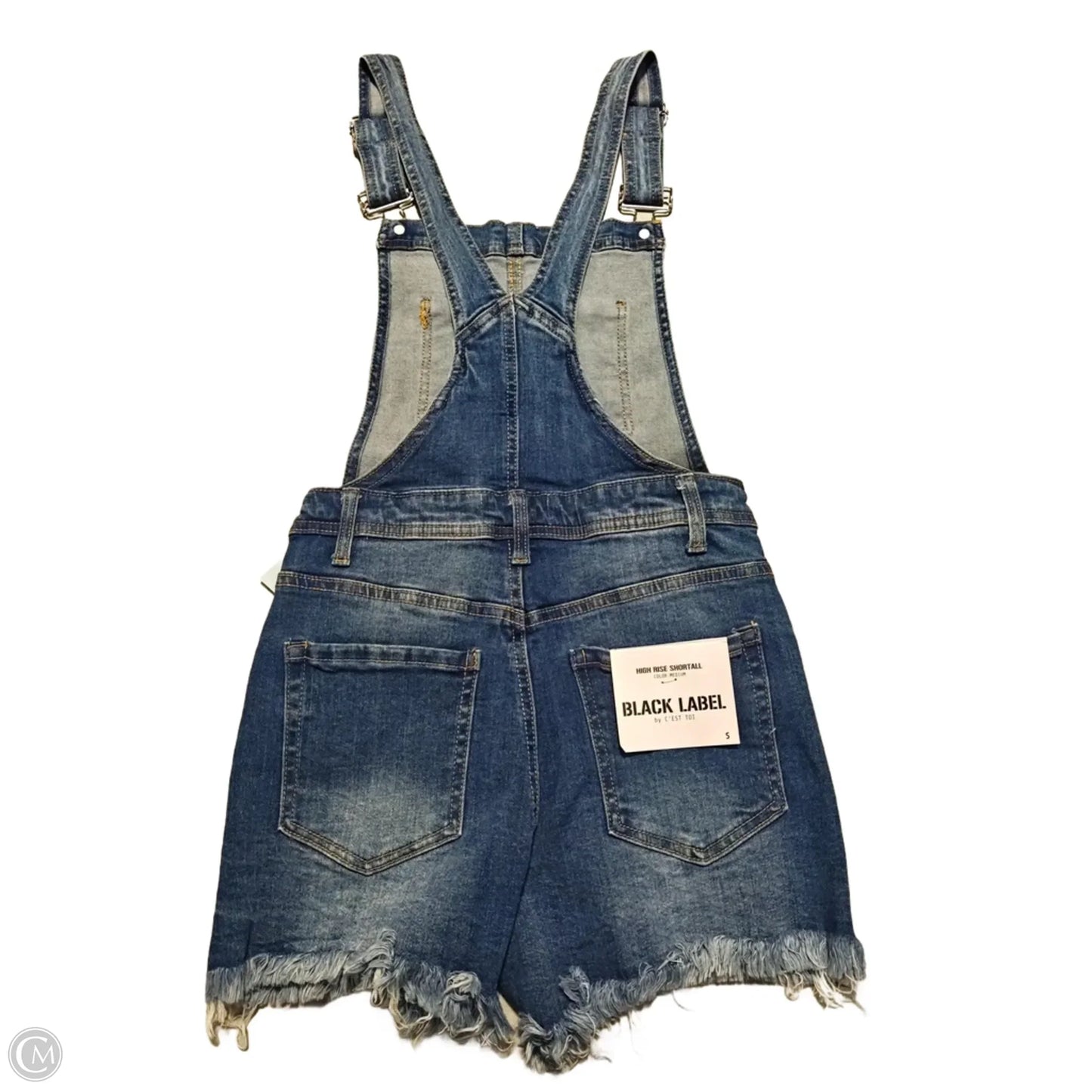 Shortalls By Black Label In Blue Denim, Size: S