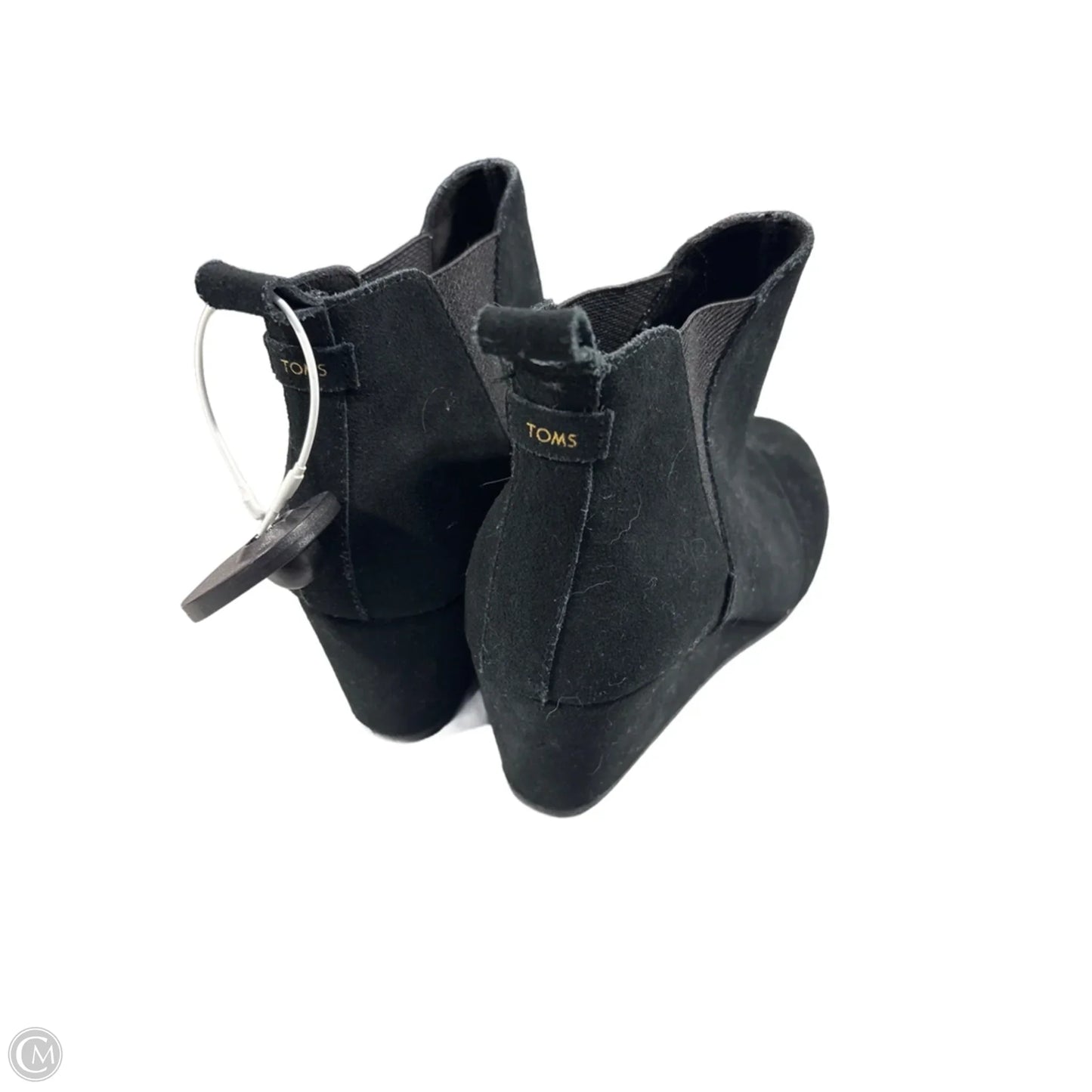 Boots Ankle Heels By Toms In Black, Size: 9.5