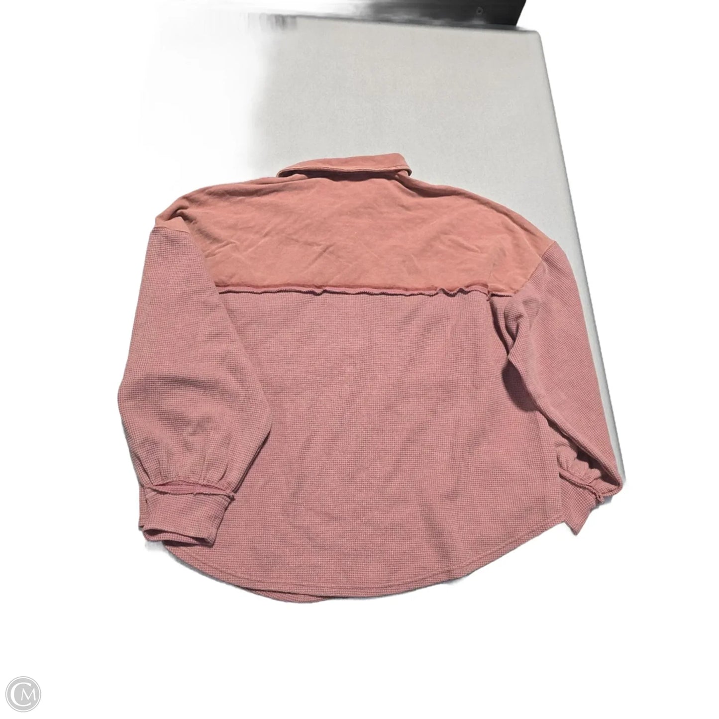 Top Long Sleeve By Peach Love Cream California In Pink, Size: S