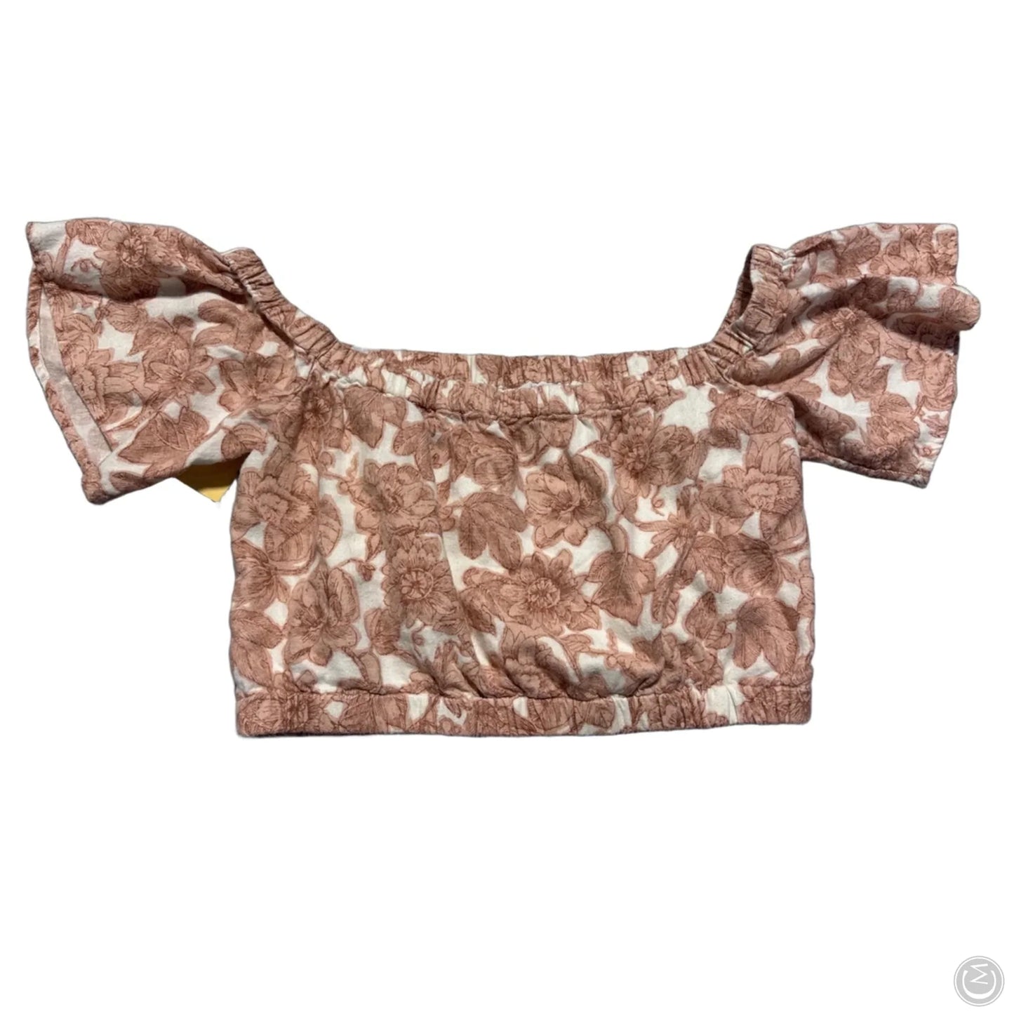 Top Short Sleeve By Abercrombie And Fitch In Floral Print, Size: S