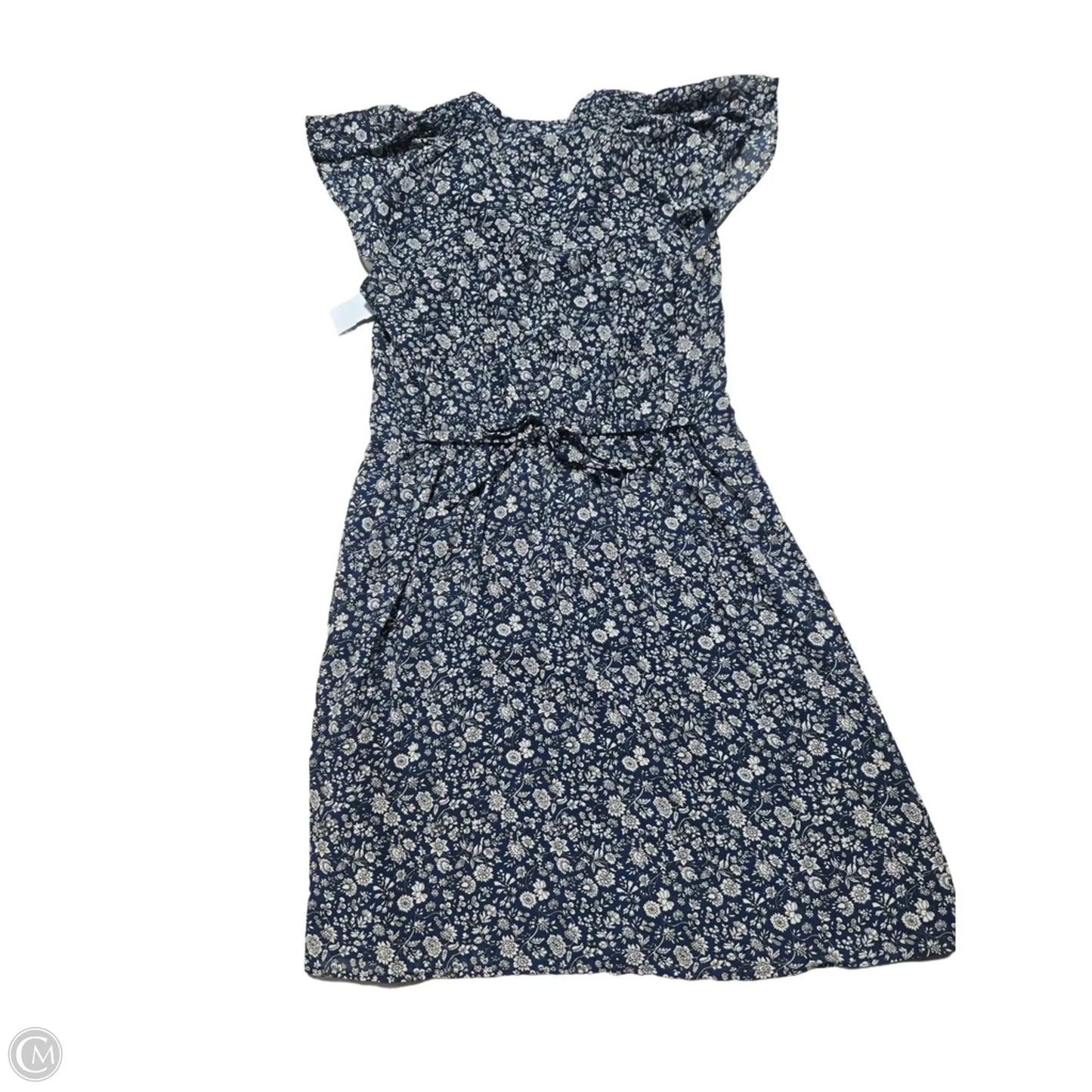 Dress Casual Midi By H&m In Blue & White, Size: S