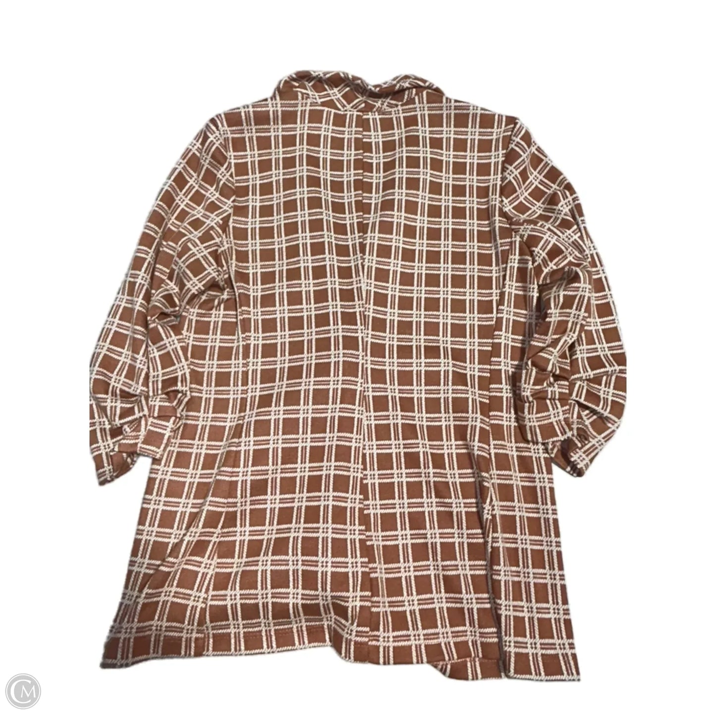 Blazer By Altard State In Brown & Cream, Size: M