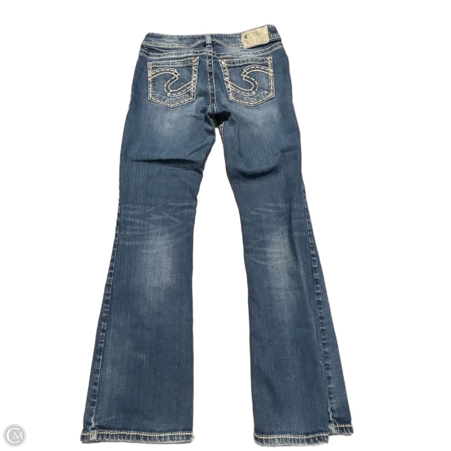 Jeans Boot Cut By Silver In Blue Denim, Size: 6
