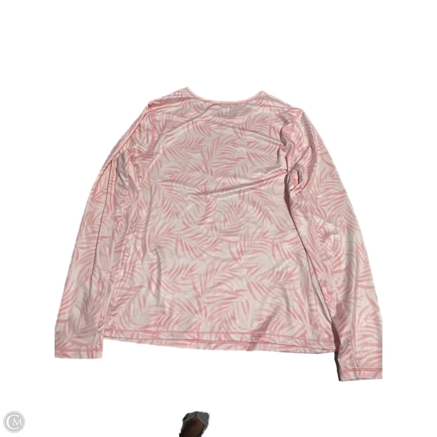 Athletic Top Long Sleeve Crewneck By Clothes Mentor In Orange, Size: M