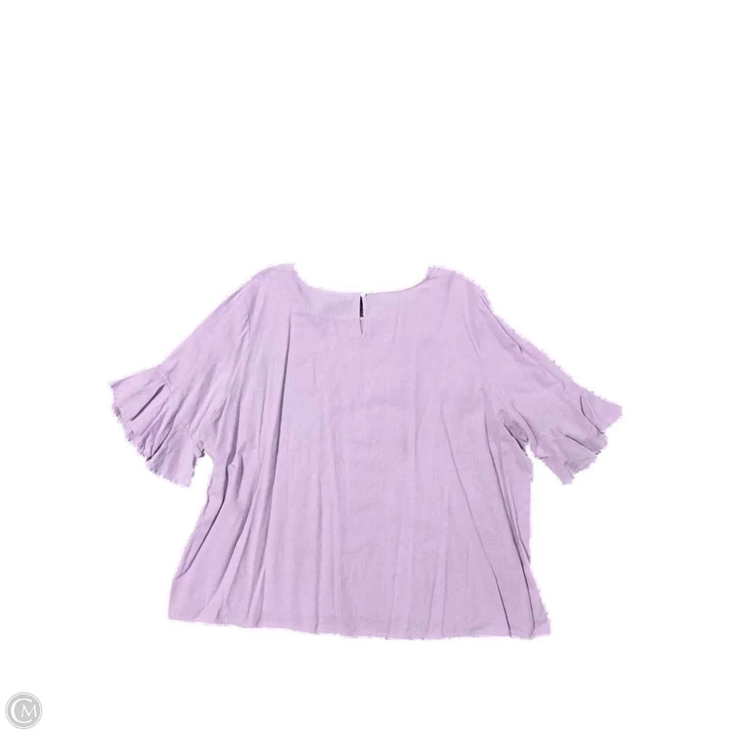 Top 3/4 Sleeve By Cynthia Rowley In Purple, Size: 3x