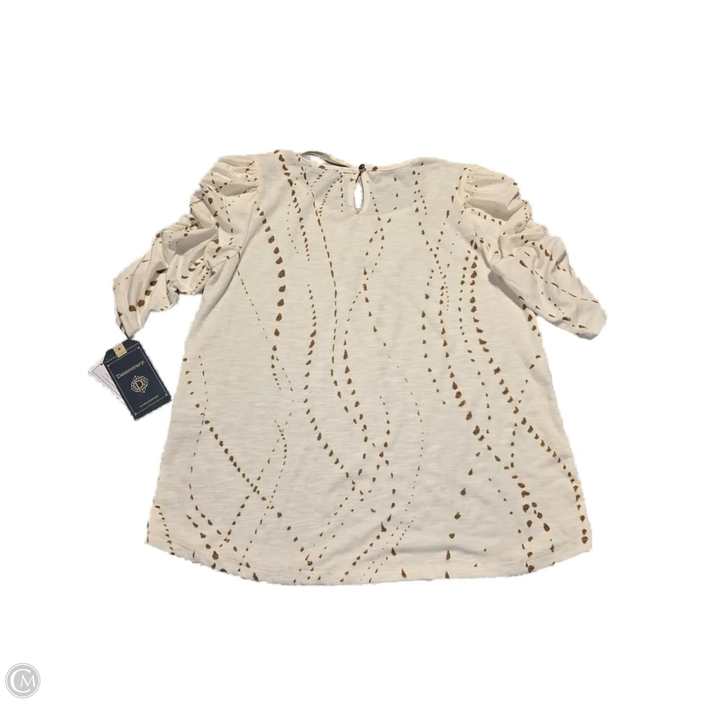 Top 3/4 Sleeve By Democracy In White, Size: S