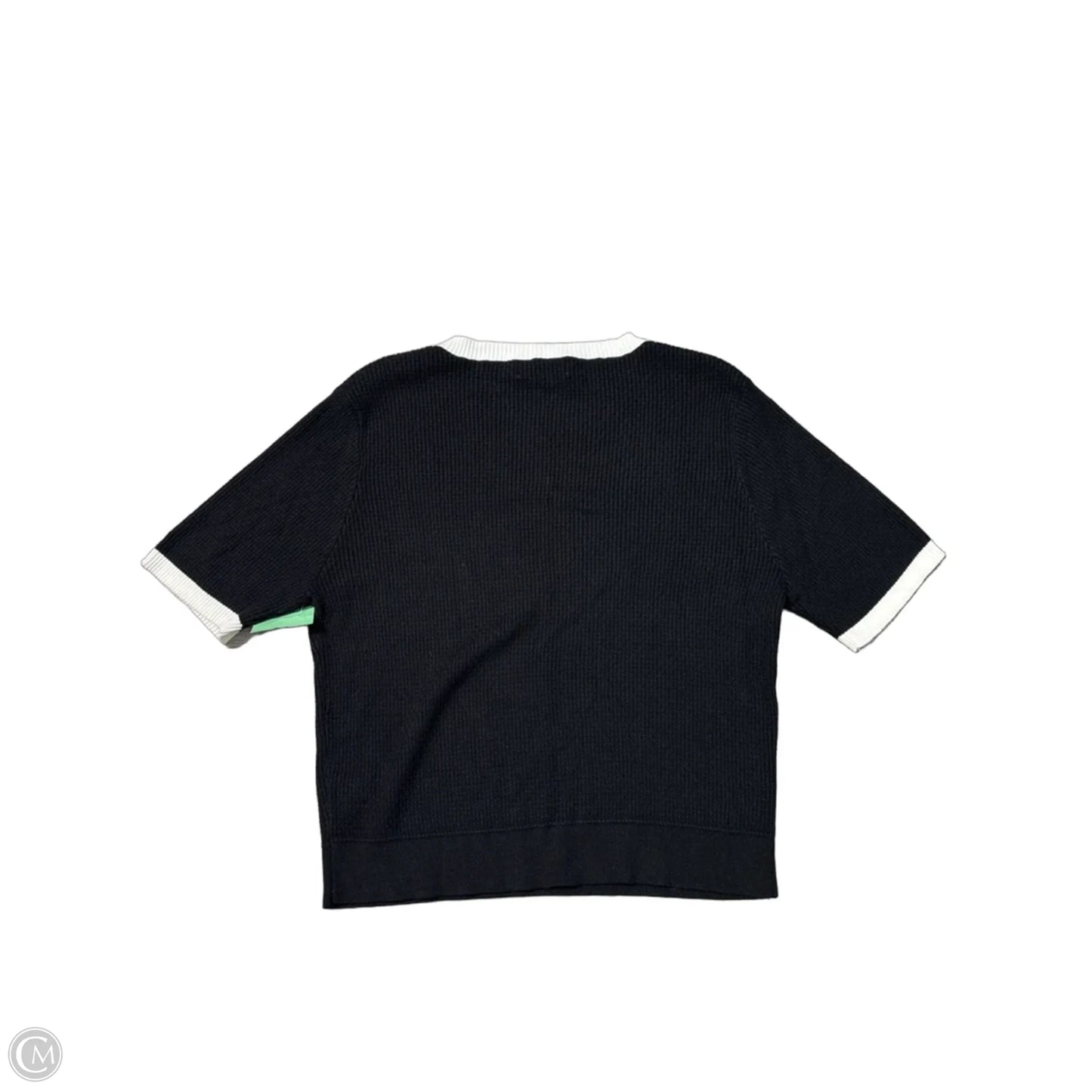 Sweater Short Sleeve By Cmc In Black, Size: Xl