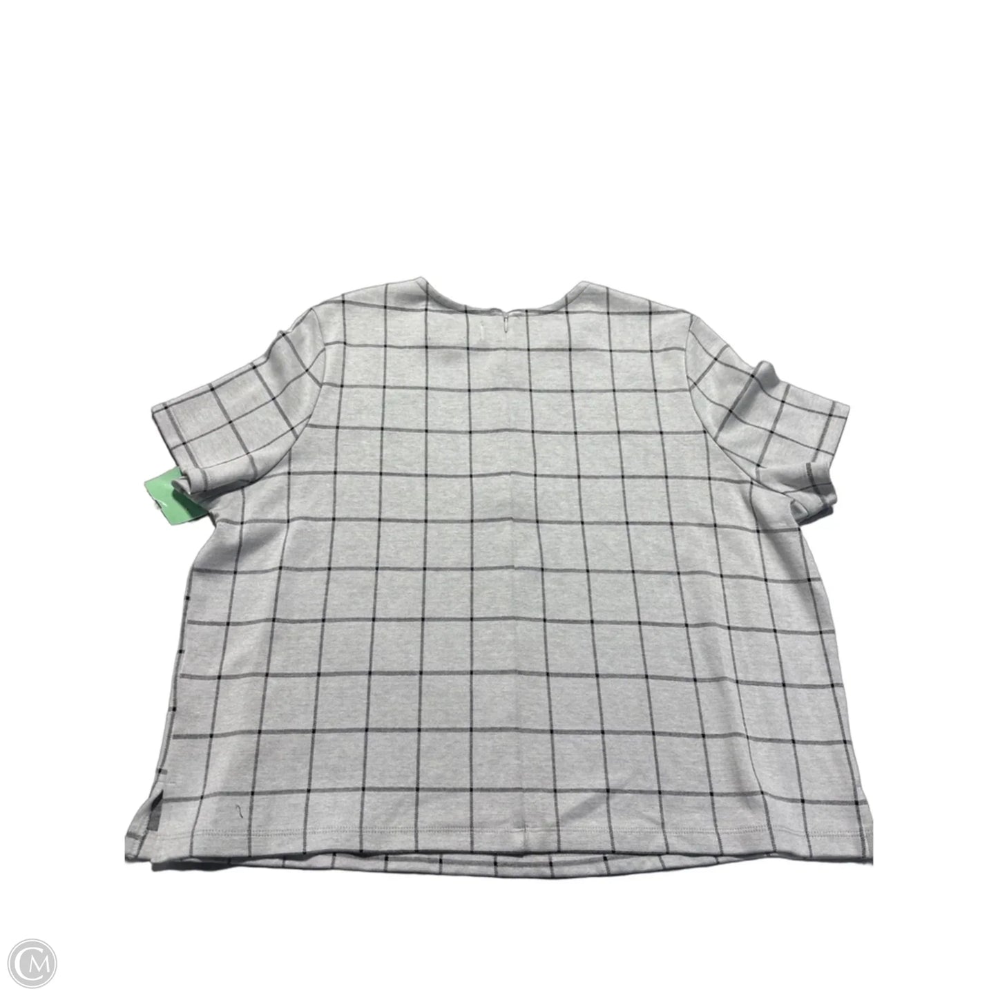 Top Short Sleeve By Nordstrom In Grey, Size: Xl